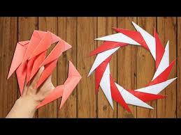 How To Make A Ninja Star Out Of Paper Step By Step Easy Origami Easy How To Make Dragon Claws Paper Ninja Star Shuriken 14 Points Tutorial Origami Easy Origami Dragon Paper Ninja Stars