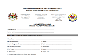 Cara permohonan nikah & kahwin waktu pkp & pkpb. Borang Kursus Kahwin Kursus Kahwin Com My