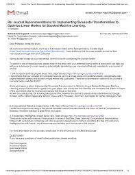 A manuscript file (in any format) including the following: Pdf Communication With Springer Nature Journal Recommendations For Implementing Sinusoidal Transformation To Optimize Linear Models For Boosted Machine Learning November 2019