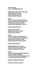 We will rock you is a song written by brian may and recorded by queen for their 1977 album news of the world. Pronouns Song We Will Rock You By Khaos Koordinator Tpt