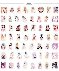 100 Anime Girl Sexy Bikini Waifu Women Vinyl Stickers Hentai Ahegao Girls  Decals 
