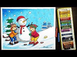 A beautiful winter season drawing in a circle step by step subscribe to my channel to get more drawing videos and watch my other. How To Draw Winter Season Scenery Part 2 Step By Step Easy Drawing Arnab Kumar Manna Youtube Christmas Scene Drawing Winter Drawings Easy Drawings