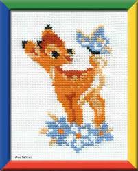 Frohe ostern bilder zum ausdrucken 22 kostenlose vorlagen bestimmt. Riolis Kreuzstich Set Bambi Zahlmuster Ebay