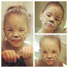 Cheetah face paint