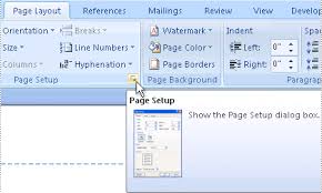 Remove Page Numbers Page Number Words Page Setup