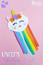 Unicorn Rainbow Craft Rainbow Crafts Unicorn Crafts Preschool Crafts