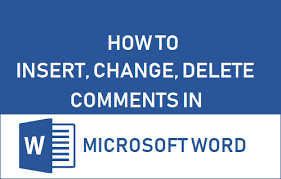 If you want to show or hide comments, you'll need to control the display. How To Insert Change Delete Comments In Microsoft Word