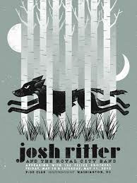 Josh Ritter Royal City Band Illustration Design Concert Poster Design Graphic Design Typography