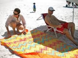 What S The Best Beach Blanket For You Beach Blanket Beach Friends Beach Chair Umbrella