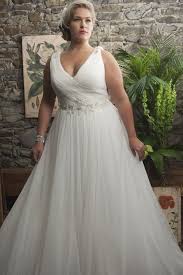 Empire Sweep Train Chiffon White Straps Plus Size Wedding Dress With Beaded Sash Plus Size Wedding Gowns Evening Dresses For Weddings Wedding Dresses Plus Size