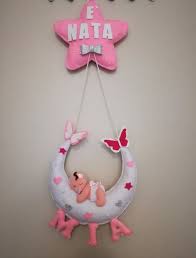 Fiocco Nascita Coccarda Pannolenci Feltro Bebe Neonato Neonata Stella Luna Nome E Nata Biglietti Auguri Nascita Fai Da Te Nascita Ghirlande Neonata