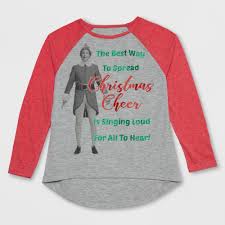 Girls Elf 3 4 Sleeve Graphic Raglan T Shirt Heather Gray L Plus Girl S Size Large Plus Grey Gray Tops Heather Grey Graphic Sweatshirt