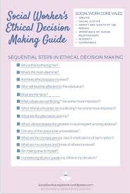 Ethical Dilemma Steps For Social Workers Social Work Exam Social Work Clinical Social Work