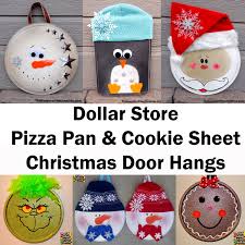 Christmas Pizza Pan Door Hangs The Keeper Of The Cheerios Christmas Pizza Christmas Door Hangings Dollar Store Christmas