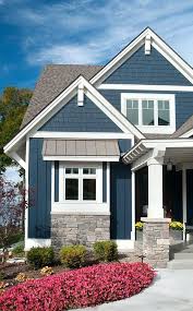 Blue House Exterior Colour Schemes Excellent House Color And Trim Ideas In With House Color Cottage Exterior Colors Cottage Exterior Modern Farmhouse Exterior