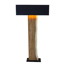Standlampe Holzscheibe Slice Handarbeit Exotischerleben