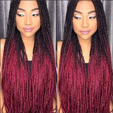 And a bob with braids and color is really more adorable and noticeable than the regular bob hairstyles. Long Handmade Box Braids Wig Micro Braid Lace Front Wig Ombre Red Synthetic Braiding Hair Wig For Africa For Black Women Buy At The Price Of 51 20 In Dhgate Com Imall Com
