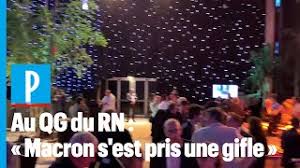 Soutien unanime des responsables politiques a gauche comme à droite, l'acte violent d'un homme lors d'un déplacement du chef de l'etat dans la drôme a été. Macron S Est Pris Une Gifle Les Militants Du Rassemblement National Reagissent Apres La Victoi Youtube