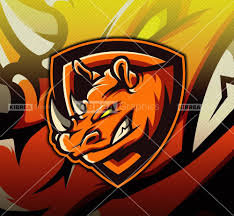 Rhinos Mascot Logo For Team Or Youtube And Twitch Channel Esports Logo Logo Software Logos