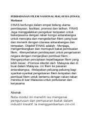 Malaysia oh tanah air ku tanah tempat tumpah darah ku negeri elok amat ku cinta yang ku puja sepanjang masa sawah mu. Perbadanan Filem Nasional Malaysia Docx Perbadanan Filem Nasional Malaysia Finas Matlamat Finas Berfungsi Dalam Empat Bidang Utama Pembiayaan Course Hero