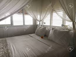 ( 0.0 ) out of 5 stars current price $25.99 $ 25. Pillows On A White Canopy Bed With Curtains Stock Photo Picture And Royalty Free Image Image 119927920