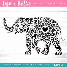 Mandala Elephant Svg Zentangle Svg Mandala Svg Elephant Etsy In 2020 Mandala Elephant Print Decals Mandala