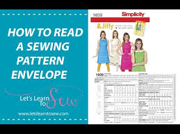 Check spelling or type a new query. How To Read A Sewing Pattern Youtube
