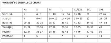 sizing chart ming co