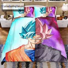 Dragon Ball Super Blanket Bedding Set Goku Vs Black Goku Goku Vs Black Goku Dragon Ball Dragon Ball Super