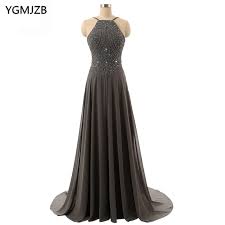Check spelling or type a new query. Backless Brautkleider A Linie Halter Bordelte Chiffon Dunkelgrau Lange Abendgesellschaft Kleider Abendkleid Abendkleid Robe De Soiree Backless Prom Backless Prom Dressprom Dresses Aliexpress