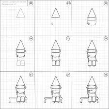 How To Draw A Gnome Gnome Art Drawing Kawaii Xmas Drawing