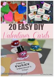 Many of these projects feature candy gifts and are easy to whip up for a valentine's day she loves sharing fun and easy craft tutorials. 20 Adorable Diy Valentine S Day Card Ideas Mom Saves Money