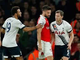 For work contact me on instagram: Arsenal Vs Tottenham Jan Vertonghen Does A Vinnie Jones On Olivier Giroud After Appearing To Grab His Privates The Independent The Independent