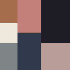 Black And Rose Gold Color Scheme My Wardrobe Color Palette Cognac Brown Creamy Whites Grey Rosey Muted Pinks Navy Brown And Blue Living Room Blue And Pink Living Room Black Color Palette