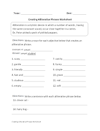 Englishlinx Com Alliteration Worksheets Alliteration School Worksheets Worksheets