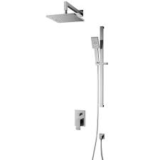 Belfry Bathroom Cora Mixer Shower With Dual Shower Head Dual Shower Shower Heads
