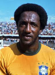 Player Paulo César Lima, known as Caju, during a game in the 1974 World Cup  in Germany. Reproduction