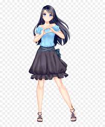 Black haired characters are observed to represent several different traits. Anime Girl With Brown Hair Png Anime Girl With Black Anime Girl With Long Hair Transparent Png Vhv