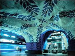 Stockholm S Decidedly Unique Public Transit System Has Doubled As The World S Longest Art Gallery For Decades Stockholm Metro Underground Art Metro Station