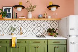 One Room Challenge Week Six Guesthouse Reveal Old Brand New Kitchen Wall Tiles Bohemian Kitchen Trending Decor