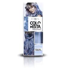 Hair Colour Colorista Washout Blue Hair For Blonde Ombre Or Highlights Permanent Hair Dye Hair Dye Brands Dyed Hair Blue