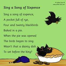 Sing A Song Of Sixpence Nursery Rhyme Printable Nursery Rhyme Theme Rhyming Activities Nursery Rhymes