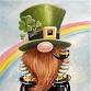 Lucky Charmer Gnome Acrylic on Canvas