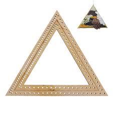 Sells adjustable looms, round looms & rakes, and knitting boards. Copylove 2 Pieces Wooden Triangle Knitting Loom Craft Decorations Diy Weaving Tools For Handmade Wall Hanging Household Sewing Weaving Loom 1 Weaving Looms
