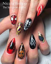 30 Marvel S Avengers Nail Art Designs Marvel Nails Avengers Nails Pig Nail Art