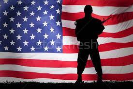 Integrated in adobe apps · curated by experts · editorial images Soldier Against Us Flag Background Stock Photo C Andreypopov 8554367 Stockfresh