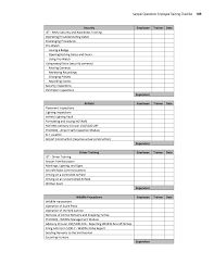 Hand over the room to maintenance department for any painting, sealing, and repairing work required. Appendix I Sample Operations Employee Training Checklist Airport Operations Training At Small Airports The National Academies Press