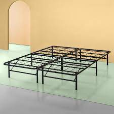 Openings in two of the legs allow for attaching. Zinus Sc Sbbk 14nt Fr Smartbase Bed Frame Metal Narrow Twin