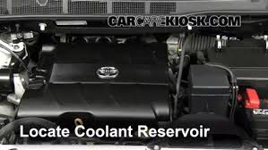According to them, the only way i would've found the leak is to monitor the coolant level & look for the dried pink crust. Fix Antifreeze Leaks 2011 2019 Toyota Sienna 2011 Toyota Sienna Xle 3 5l V6