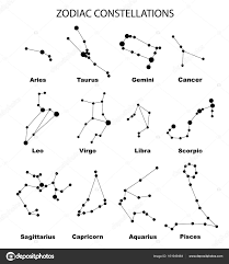 star shape names raster illustration constellations of